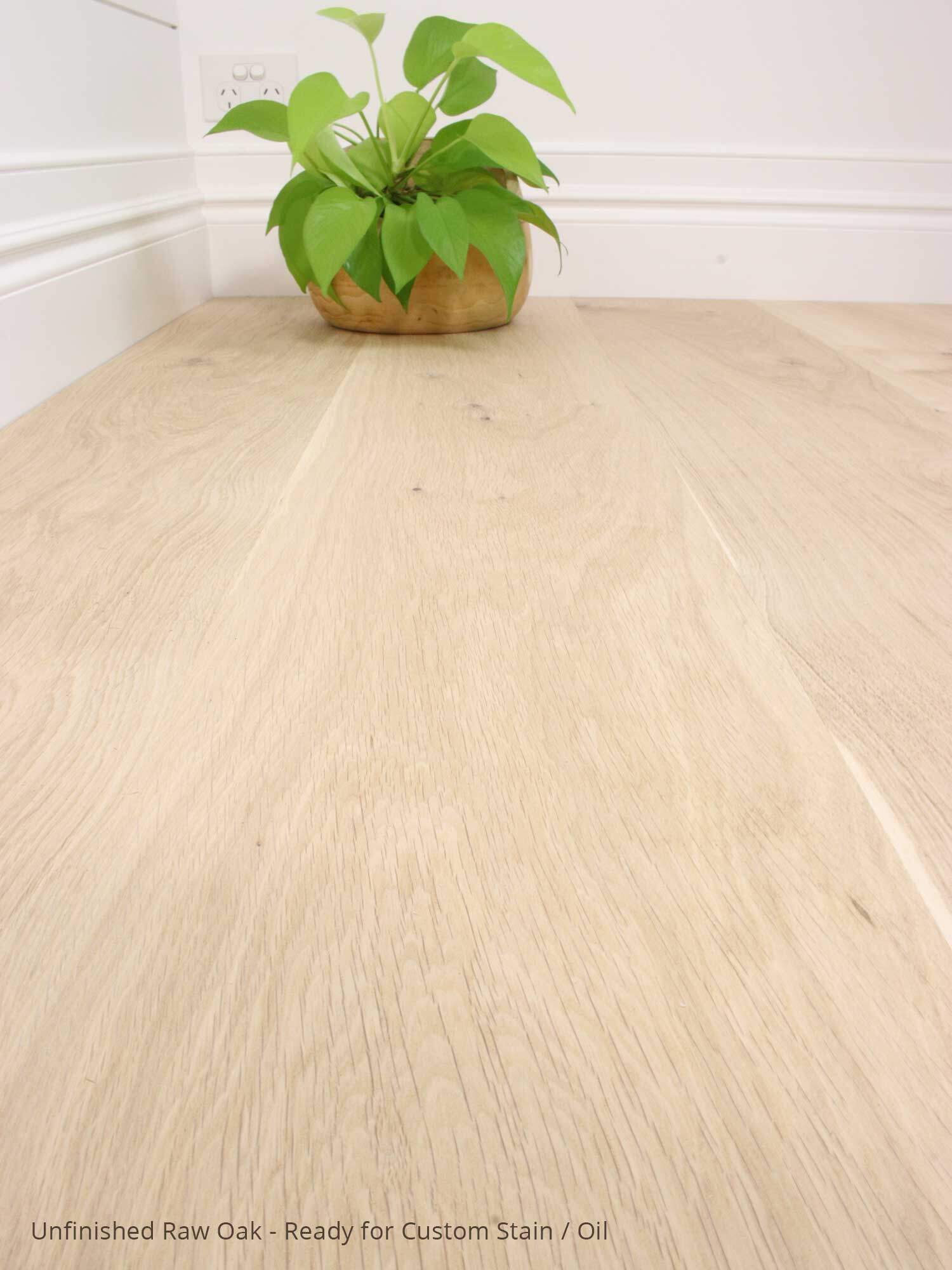 Raw Oak (Unfinished) engineered timber flooring