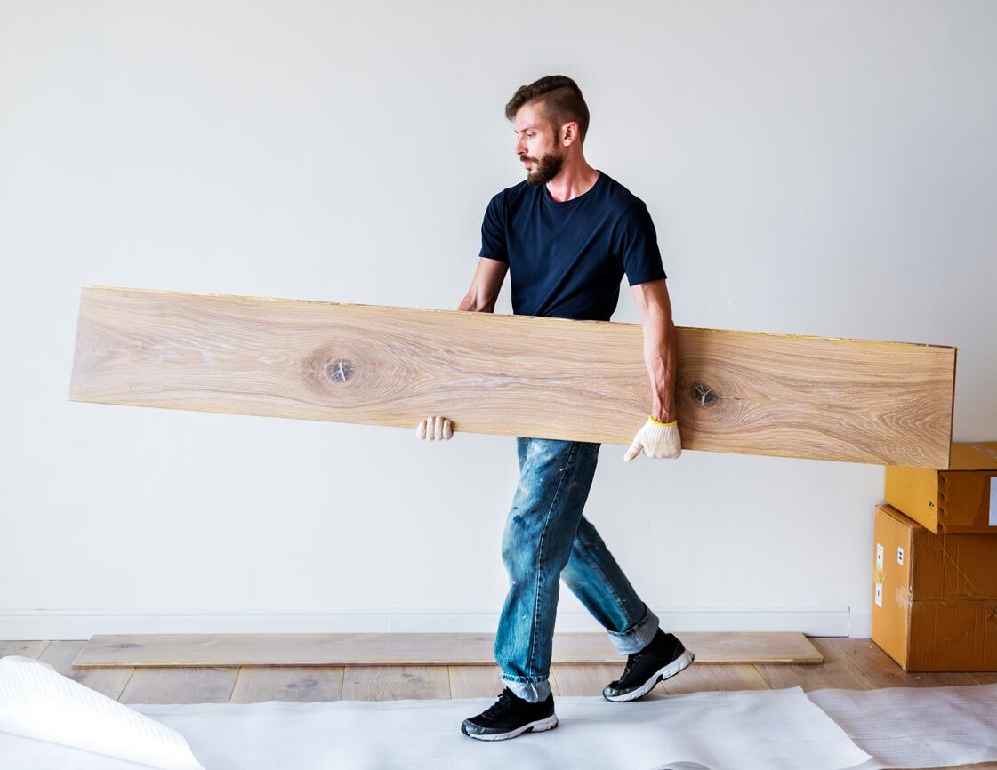 Delivery Engineered Timber Flooring by Milton Lane