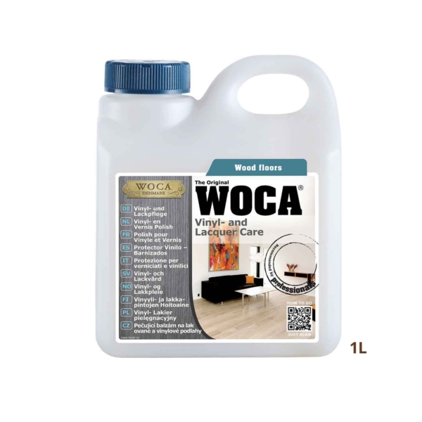 WOCA Lacquer Care (1L)<p style="font-size: 18px;color:#dcb4aa;">Protection against wear and tear<p>